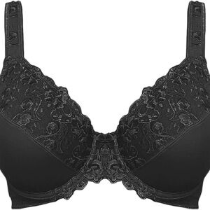 Telimussto Elegant Black Lace Bra 46D